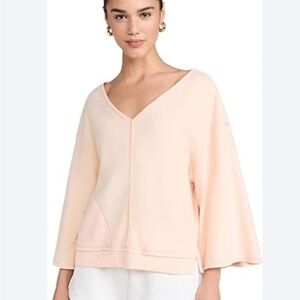 Intimately Free People Day Off Oversized Fleece Pullover Peach Size XS